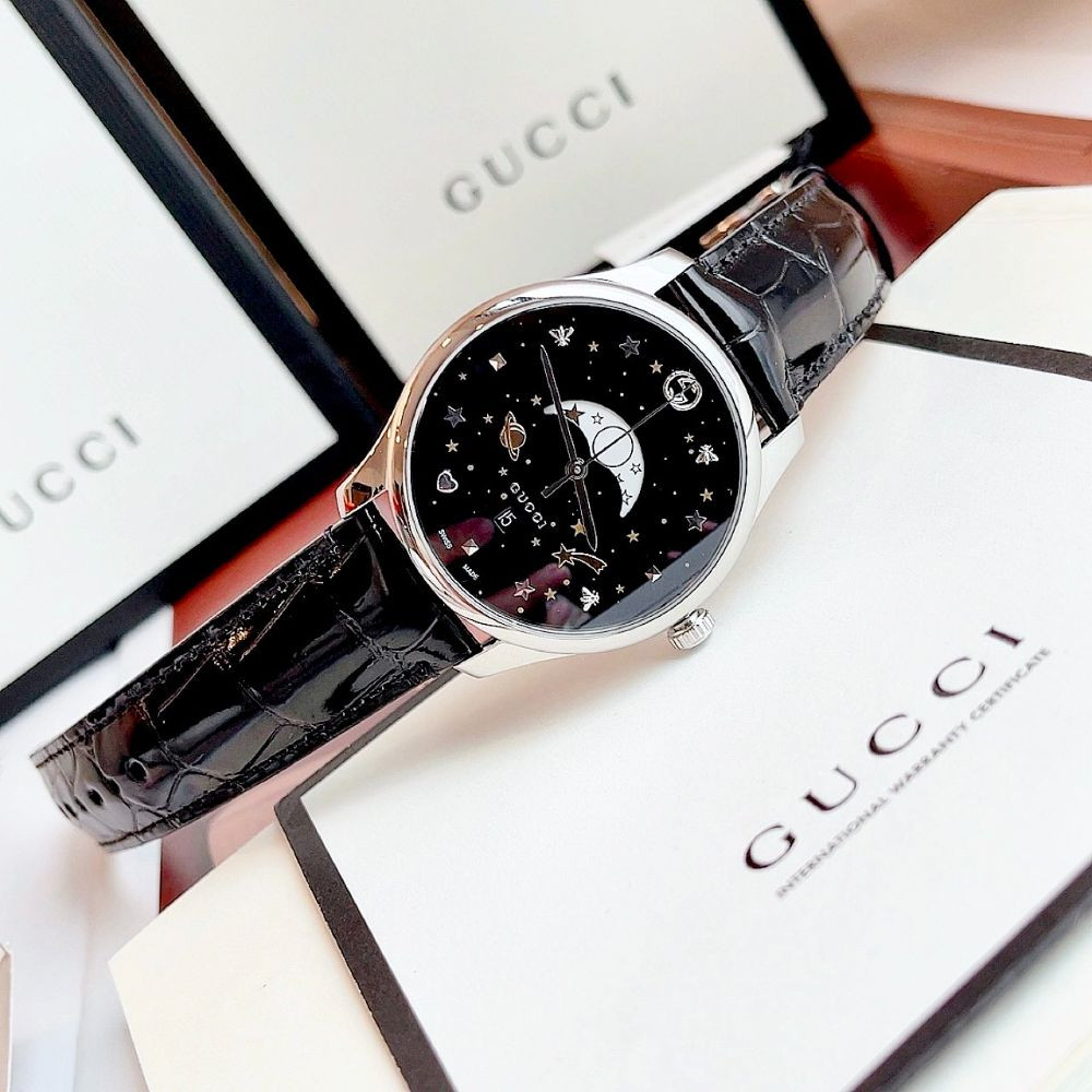 Đồng hồ Gucci G-Timeless Black Moonphase Case 39mm