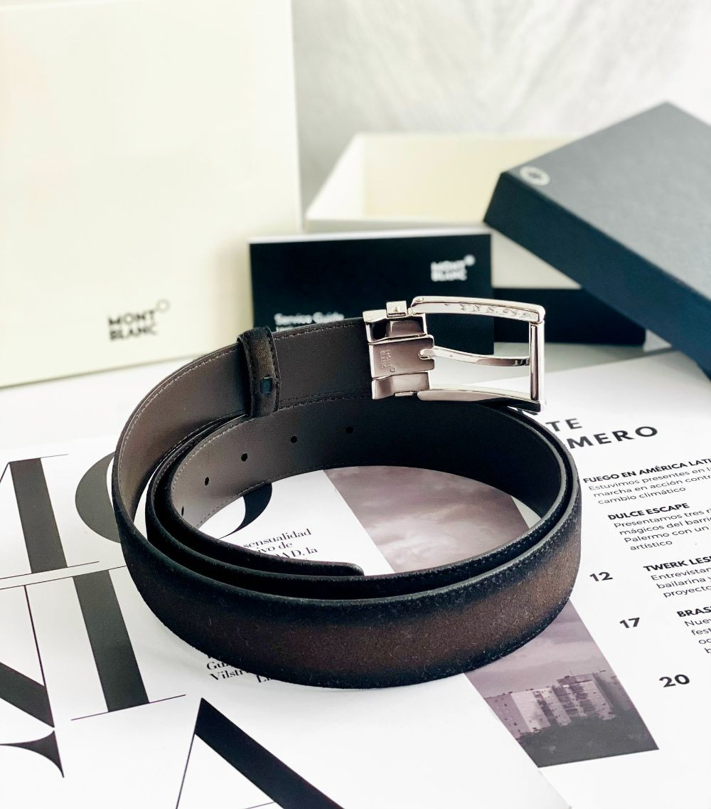 Belt Montblanc da lộn bản 120 x 3.5cm