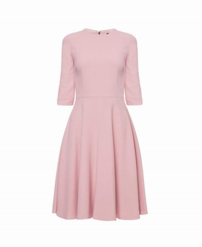 váy xòe hồng  D o l ce & G a b bana Acetate Dress  Pink F6G9BT   💎  size 42it..