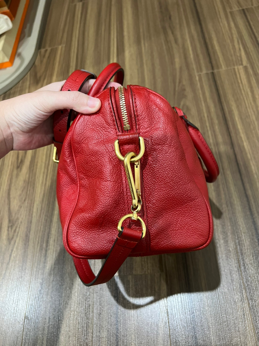 Túi LV speedy25 da bê màu đỏ