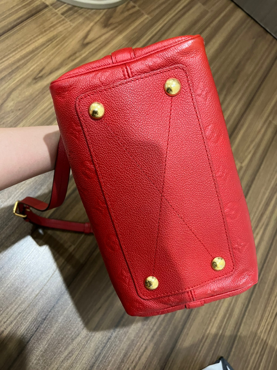 Túi LV speedy25 da bê màu đỏ