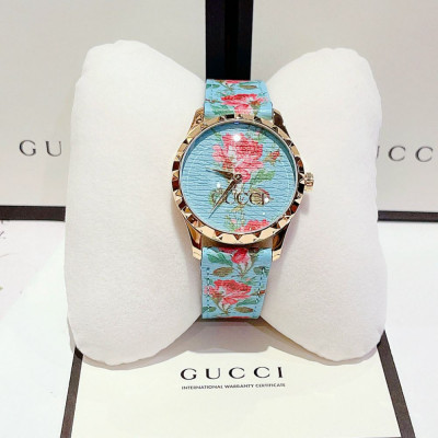 Đồng hồ Gucci G-Timeless Aqua Floral Case 38mm