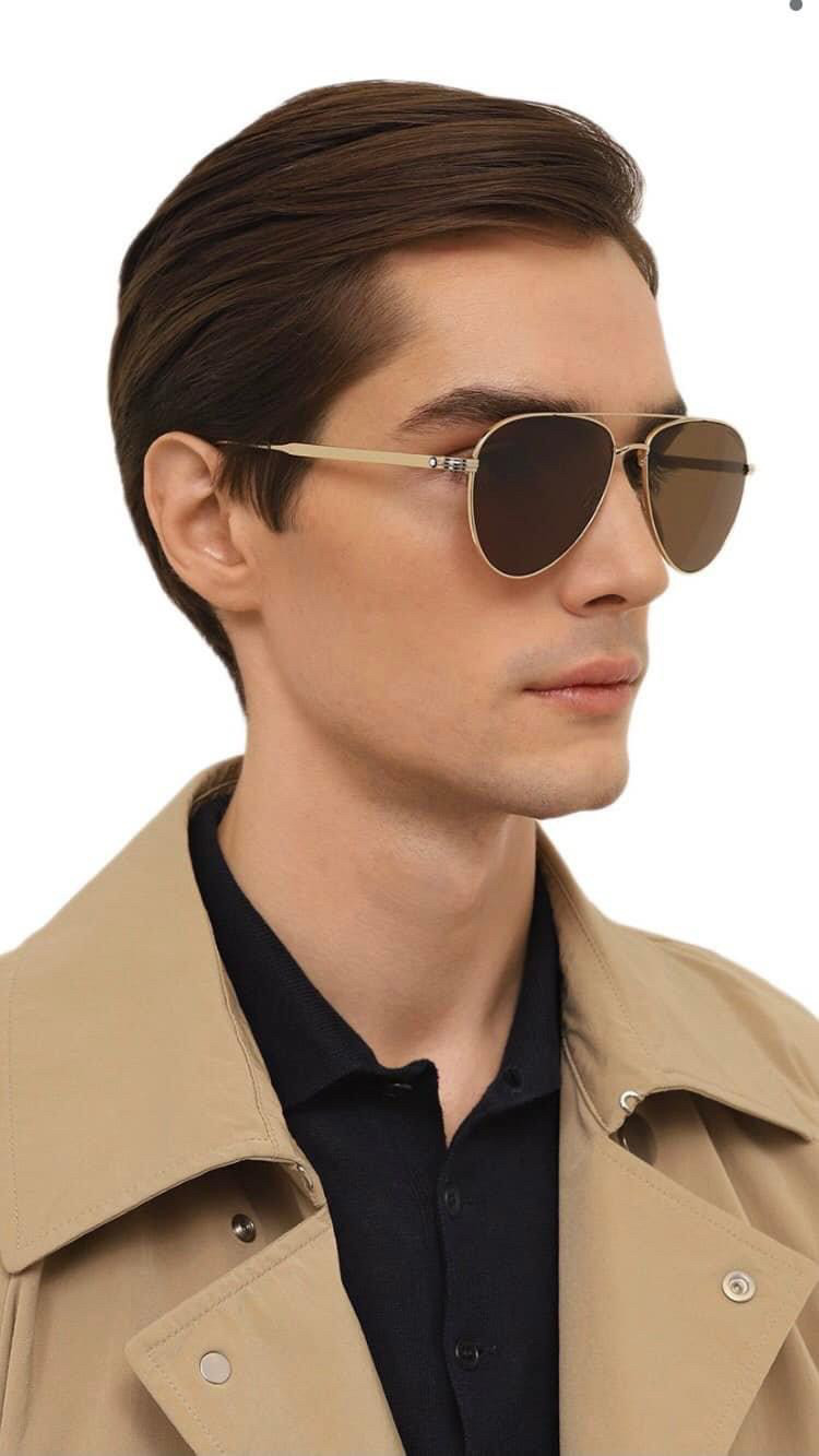 Kính râm Montblanc dáng aviator siêu nhẹ ✨