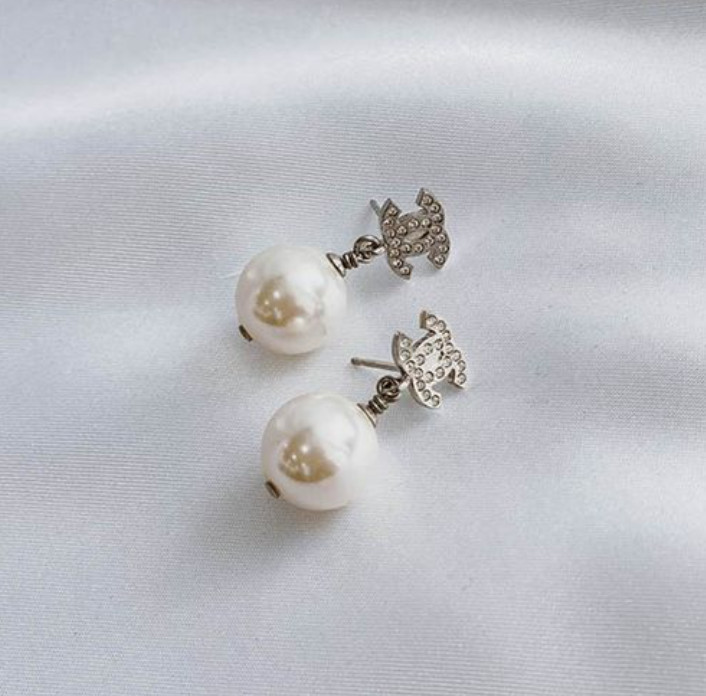 Khuyên Tai Chanel Earrings Ngọc Trai