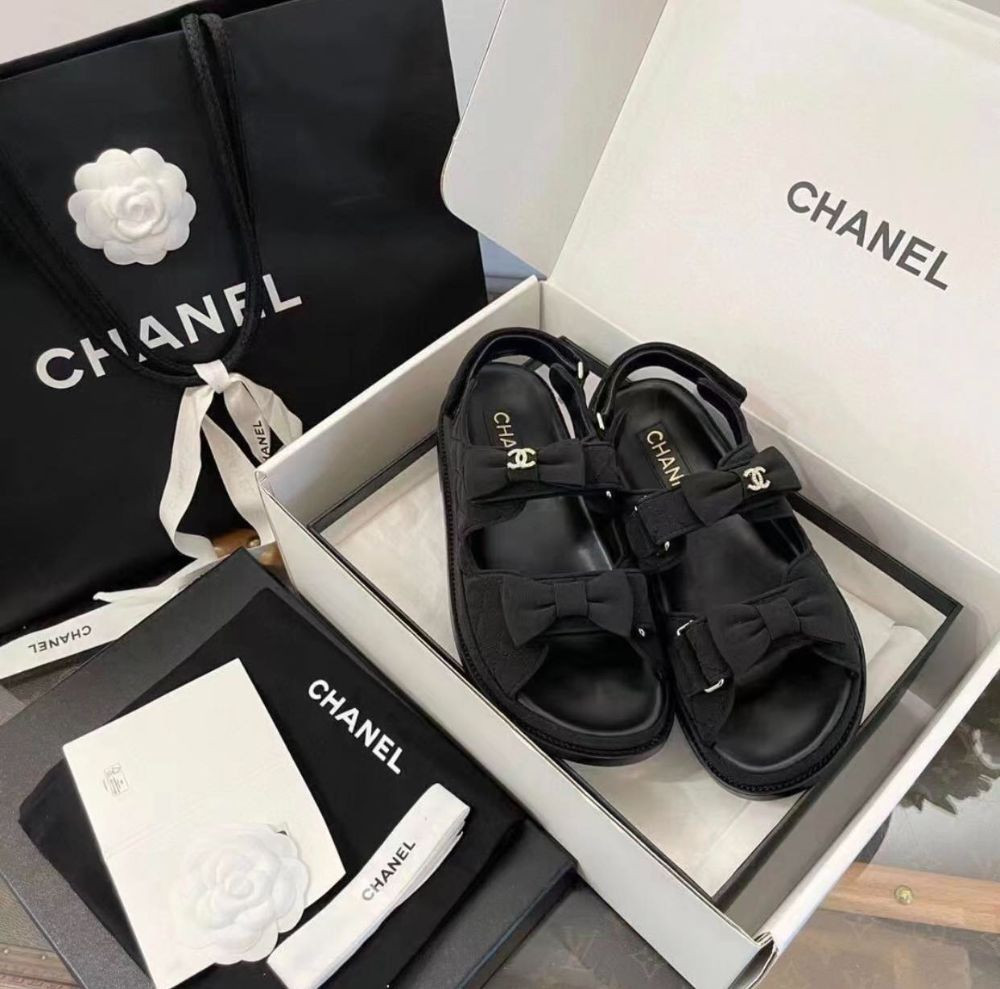 Sandal Chanel nơ siêu xinh