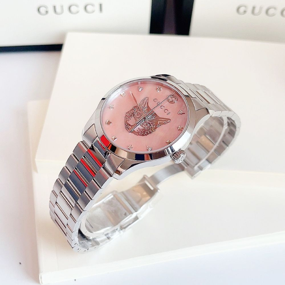 Đồng hồ Gucci G-Timeless Mystic Cat Motif Lady watch Case 37mm