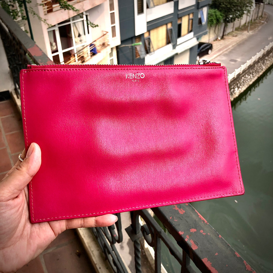 ❤️Kenzo Women's Pink Eye-motif Clutch: