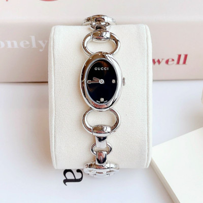 Đồng hồ Gucci Tornabuoni Black Diamond Dial Bangle Bracelet Women's Watch YA118503 Case 20*32mm