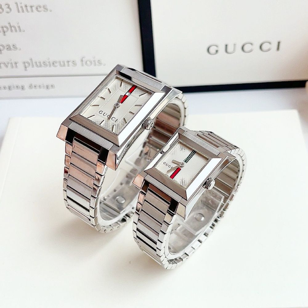 Đồng hồ Gucci Guccio Case Nam 30*42mm, Nữ 25*25mm