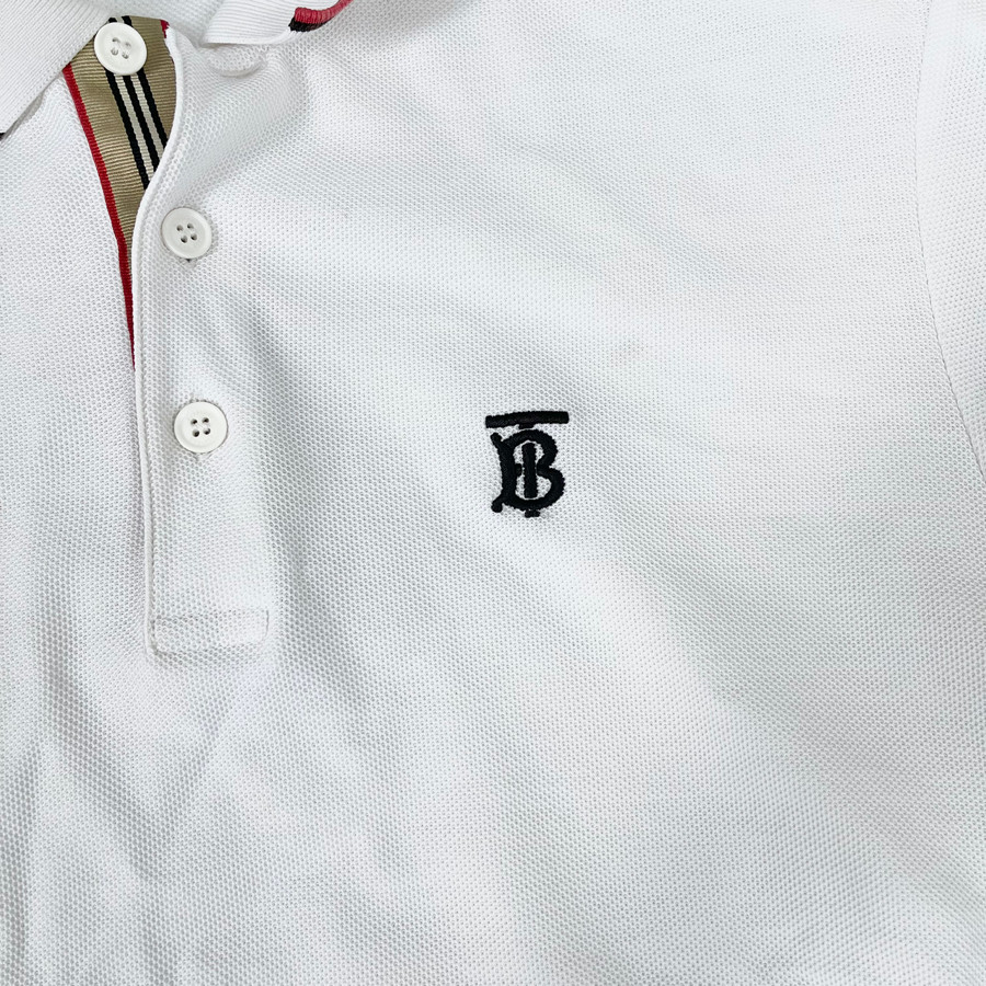 Áo polo Burberry trắng