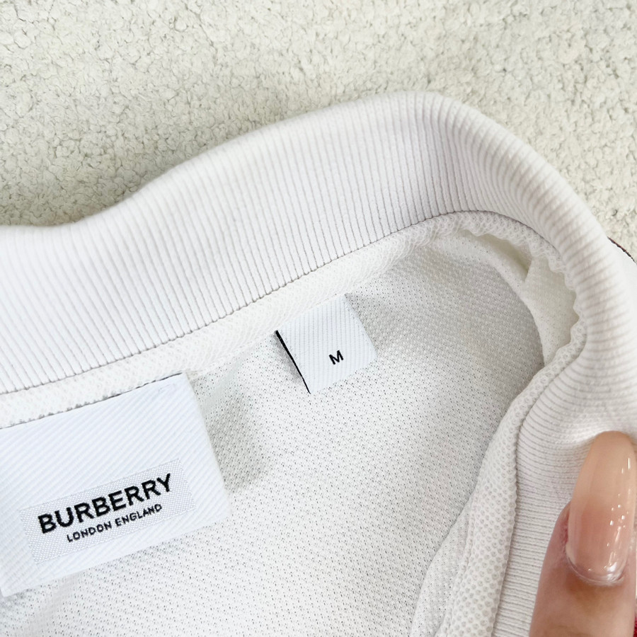 Áo polo Burberry trắng