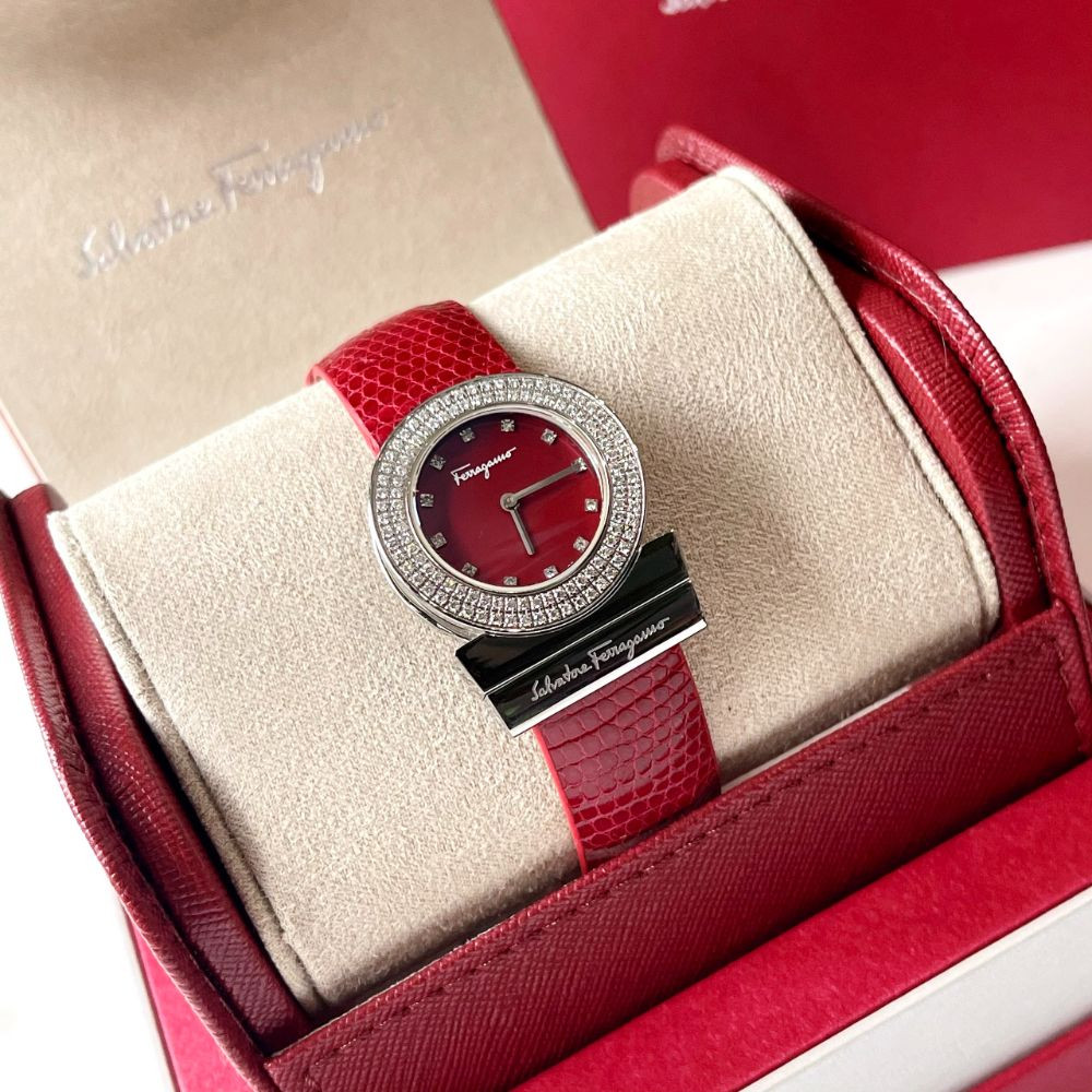 Đồng hồ Ferragamo Gancino women’s Luxury watch Diamond Case 30mm
