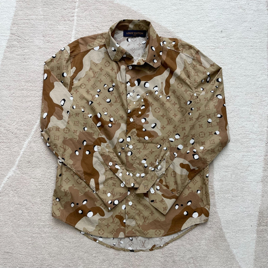 Sơ mi Louis Vuitton camo