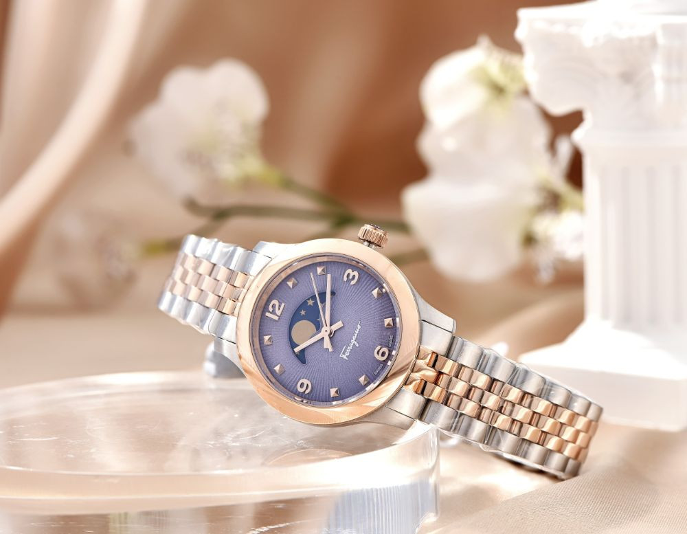 Đồng hồ Ferragamo Duo Moonphase Case 28mm