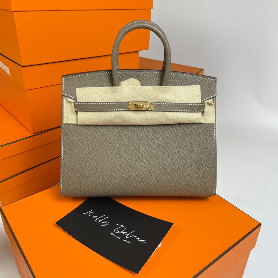 Birkin 25 Etoupe epsom Ghw