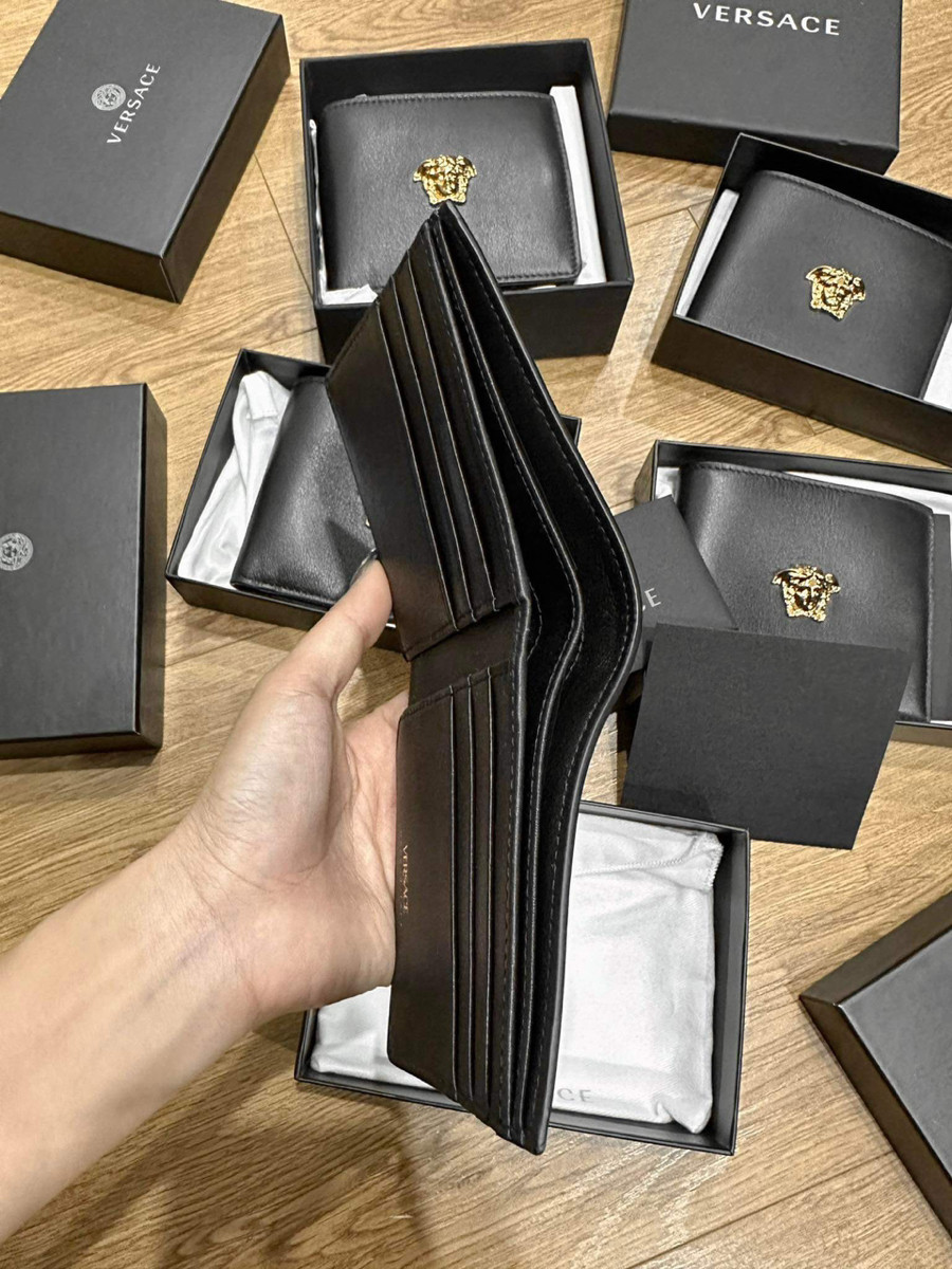 Ví Versace logo Medusa nổi bật  Sz 11x9cm  😍