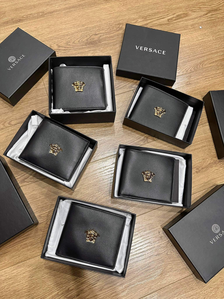 Ví Versace logo Medusa nổi bật  Sz 11x9cm  😍