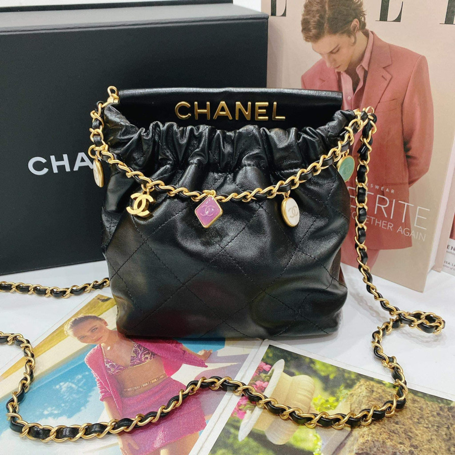 Chanel bucket mini charm 23P