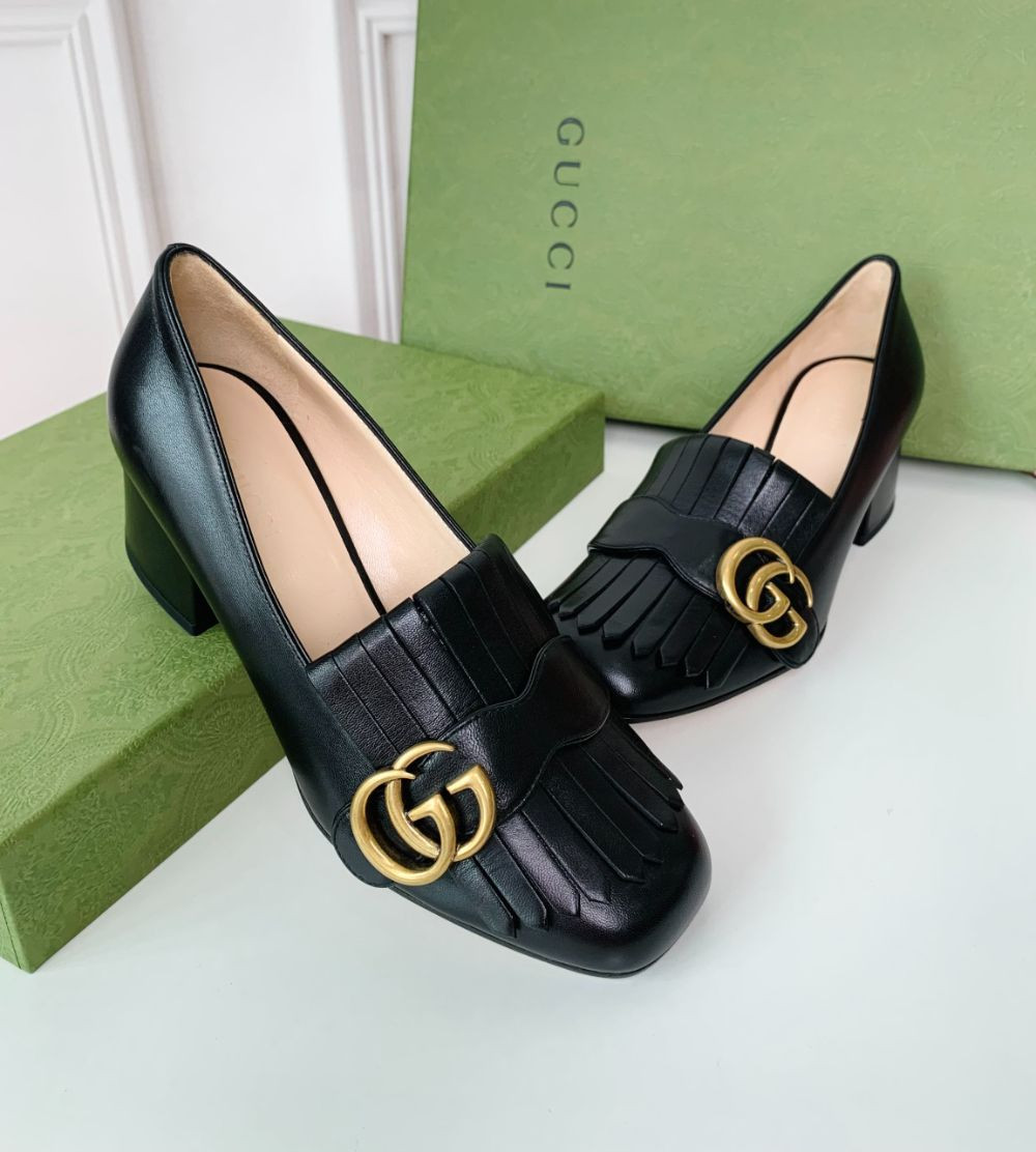 Giày Gucci tua rua gót 5cm