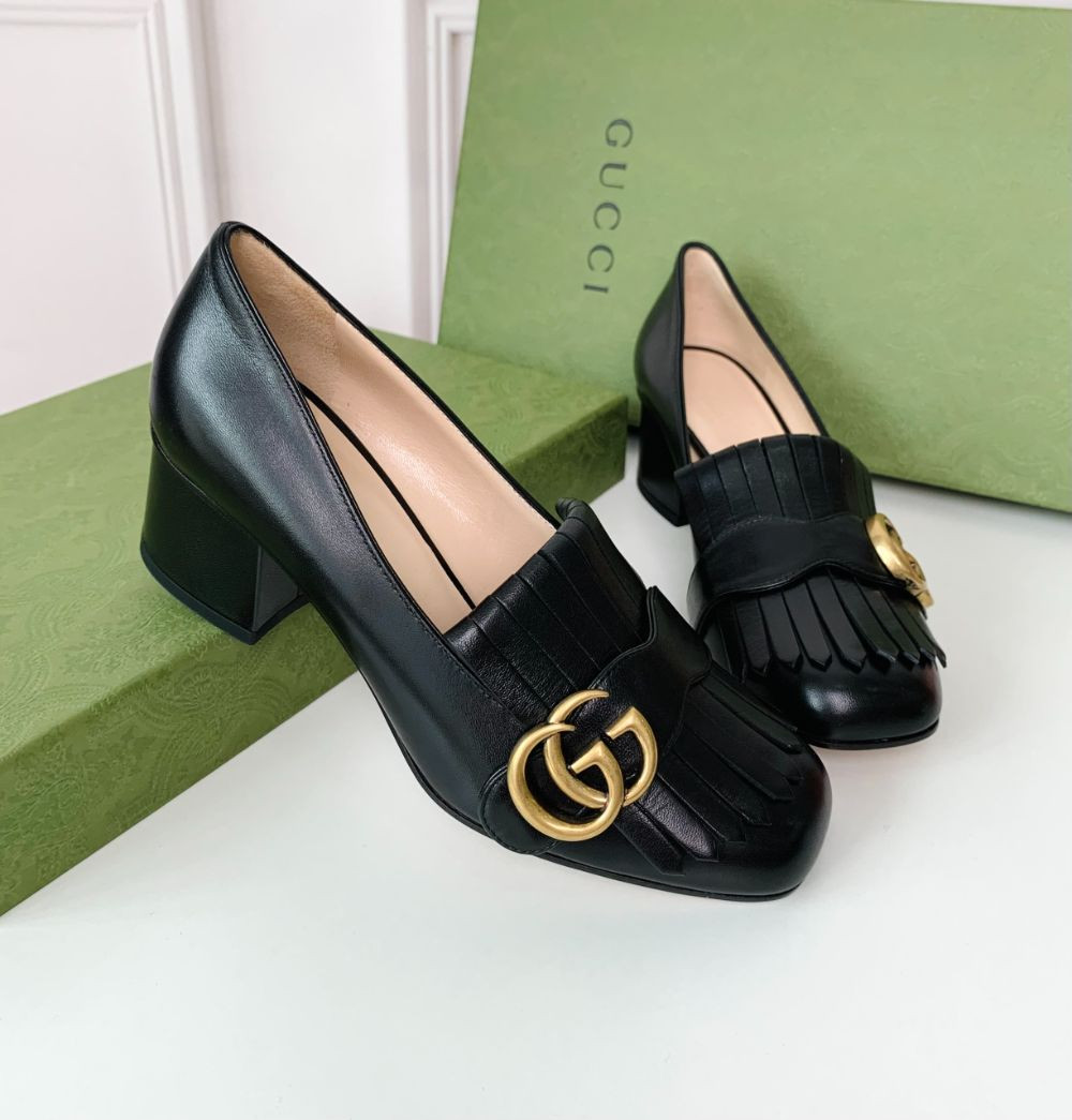 Giày Gucci tua rua gót 5cm