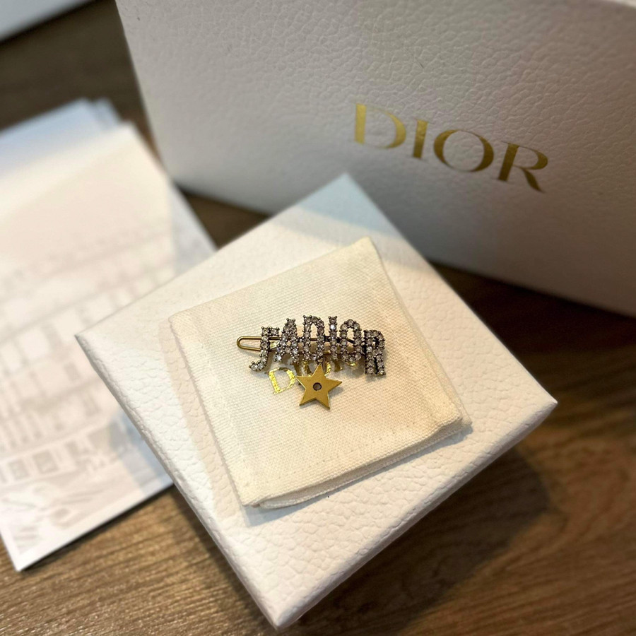 Cặp tóc dior chữ đính đá giả cổ ngôi sao fullbox bill