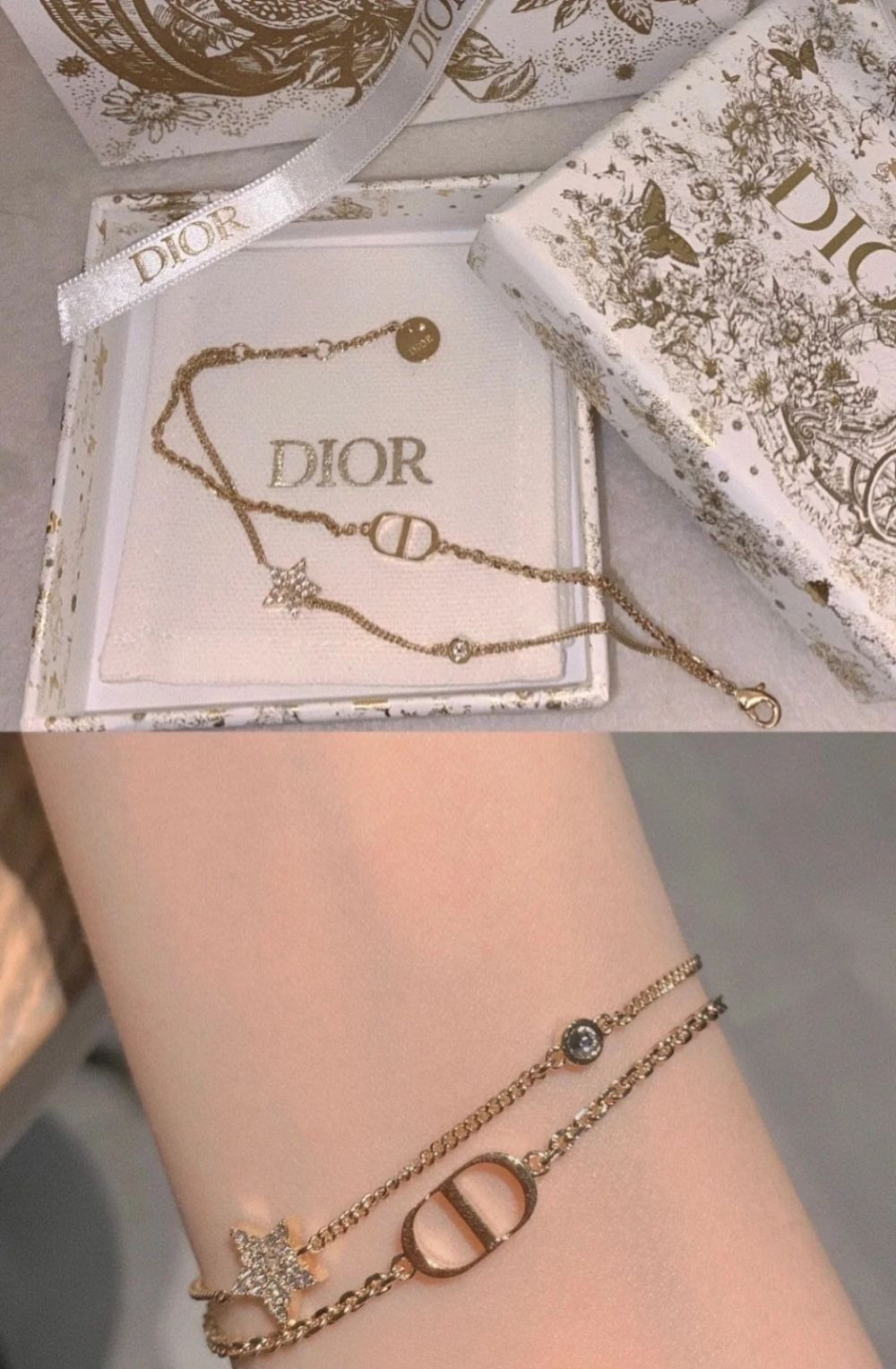 Vòng tay Dior set 2 dây siêu xinh