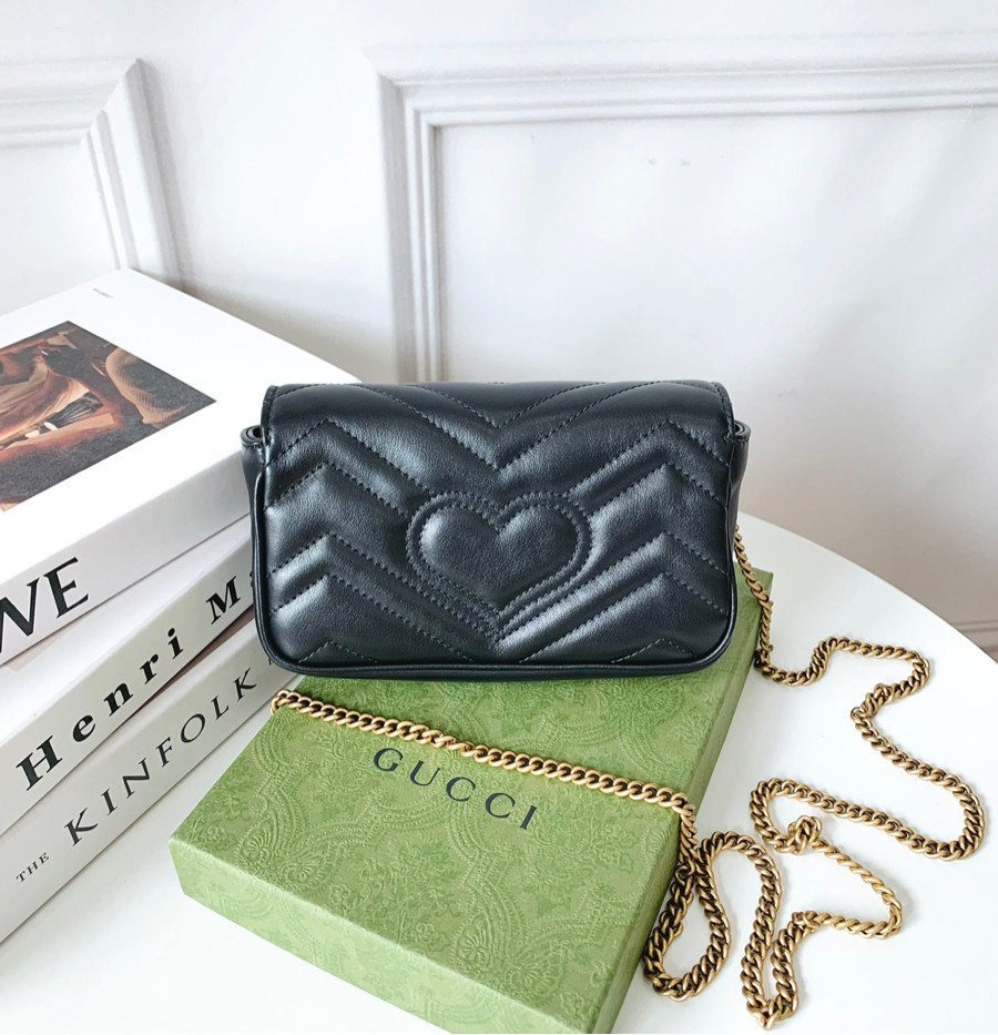 Túi Gucci marmont super mini đen  🥰