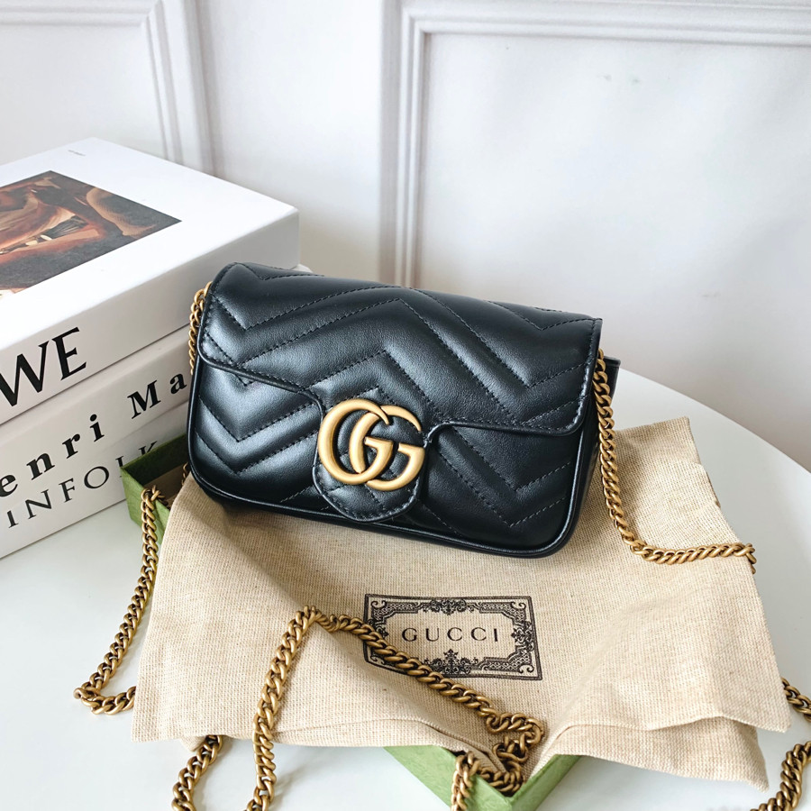 Túi Gucci marmont super mini đen  🥰