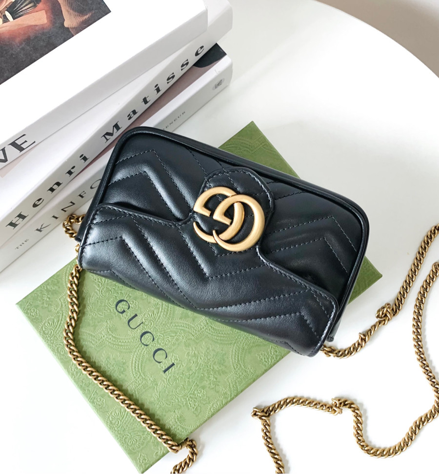 Túi Gucci marmont super mini đen  🥰