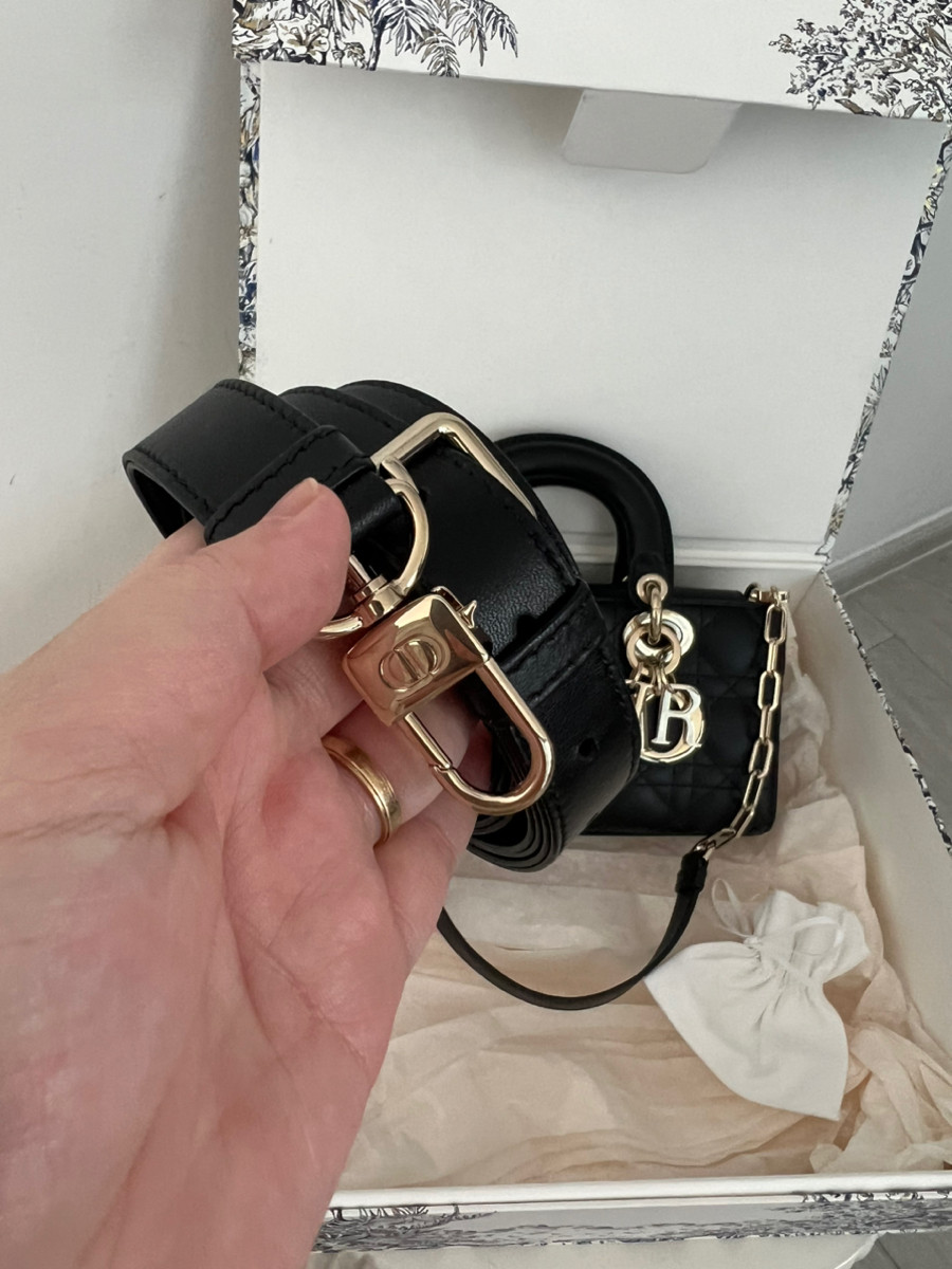 Dior D-Joy Small Black Ghw