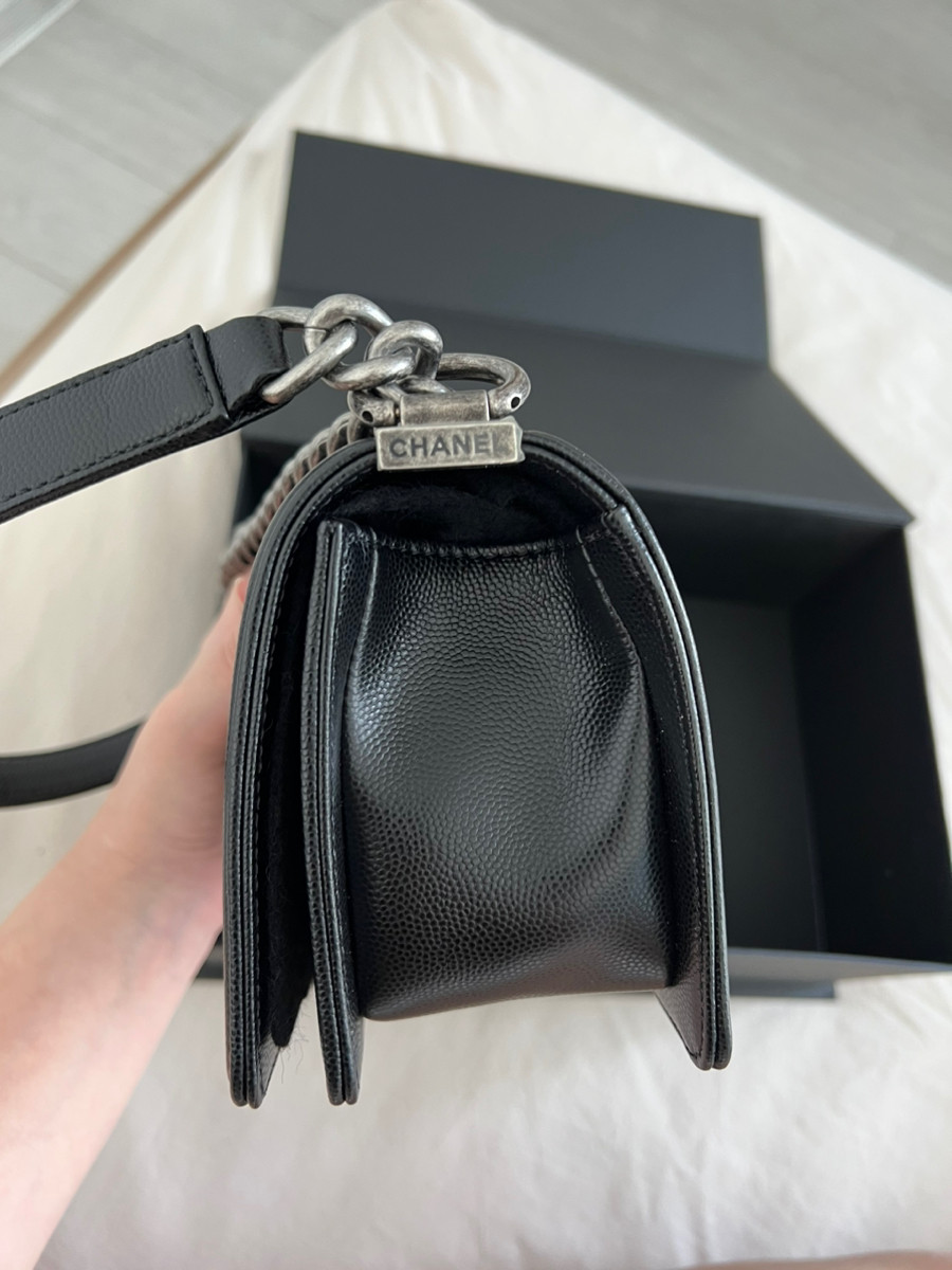 Chanel Boy Small Black Shw