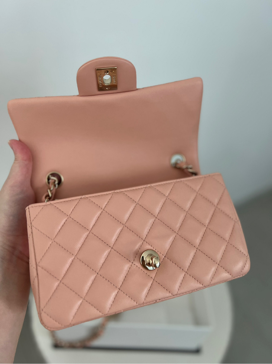 Chanel Mini 8 Classic Pink Ghw