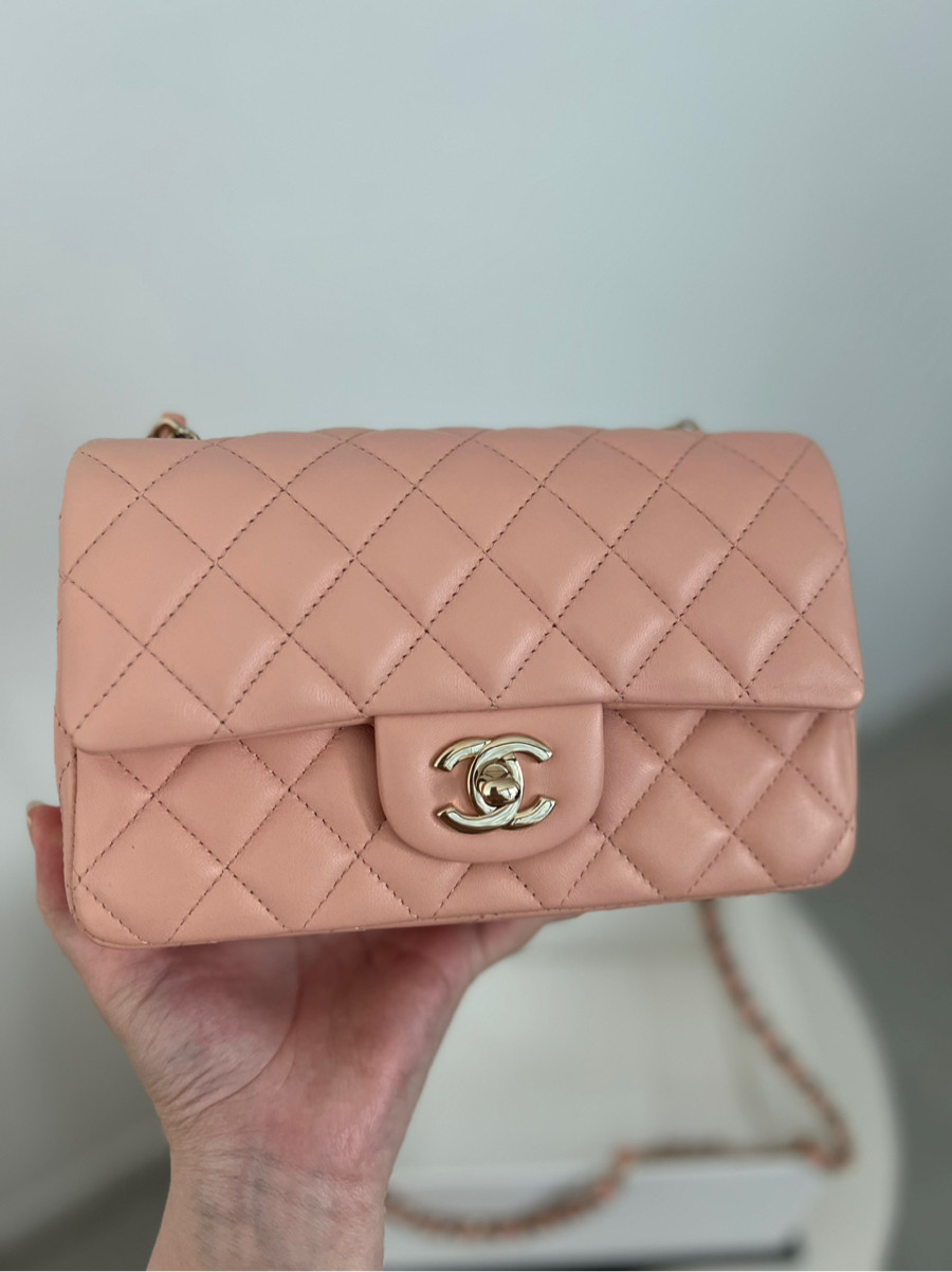 Chanel Mini 8 Classic Pink Ghw