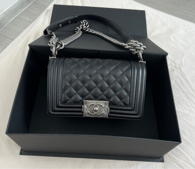 Chanel Boy Small Black Shw