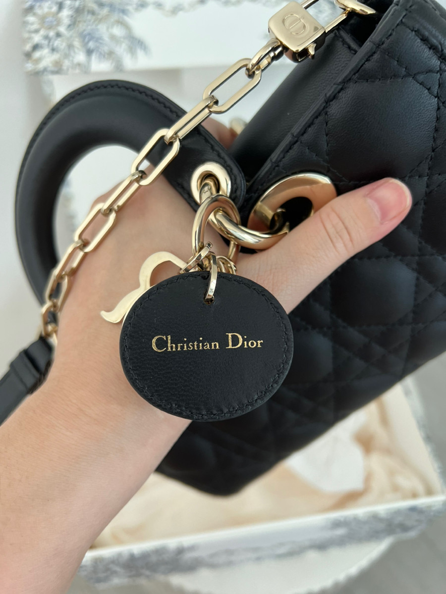 Dior D-Joy Small Black Ghw