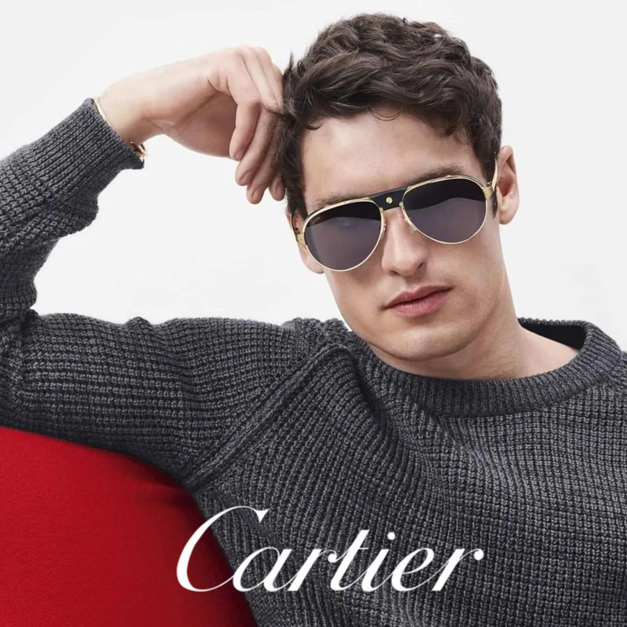 Kính râm Cartier dáng aviator quyền lực ✨