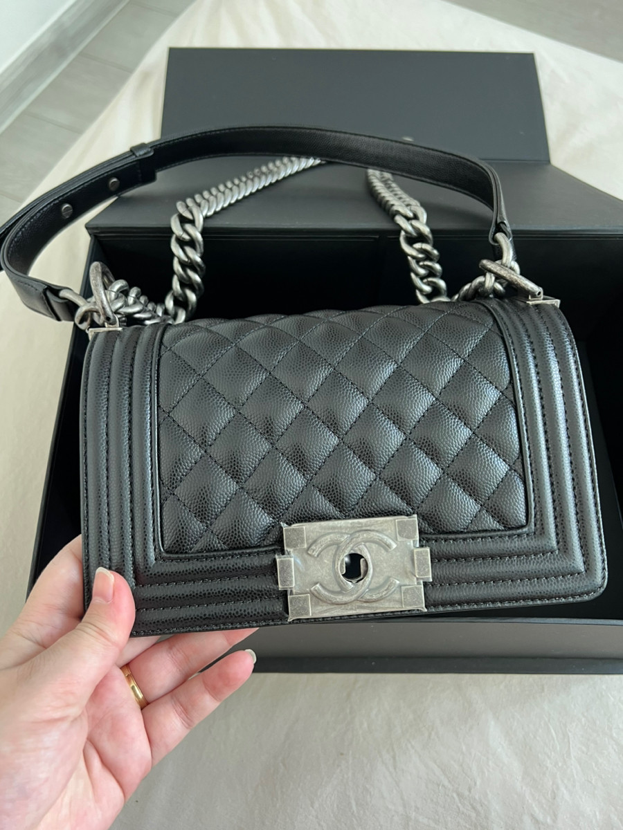 Chanel Boy Small Black Shw