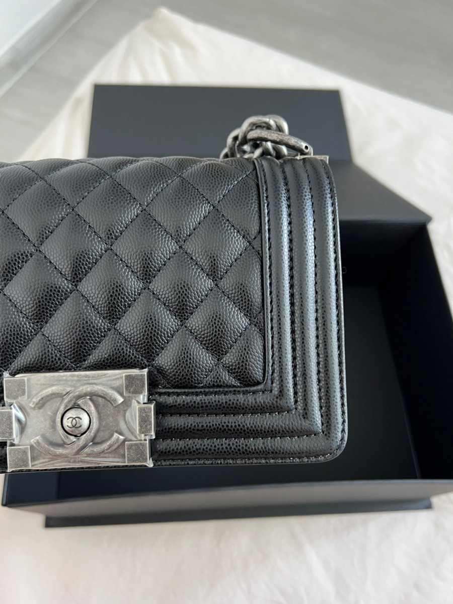 Chanel Boy Small Black Shw