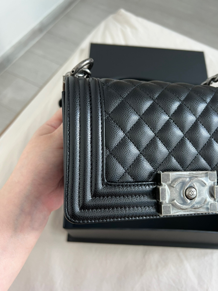 Chanel Boy Small Black Shw