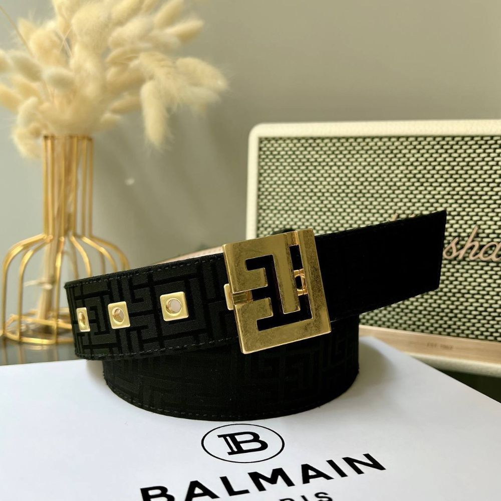 Belt Balmain monogram bản 4cm