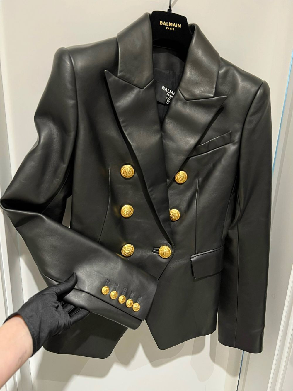 Áo Balmain blazer da đen