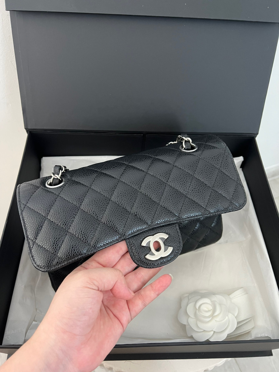 Chanel Classic Small Black Shw