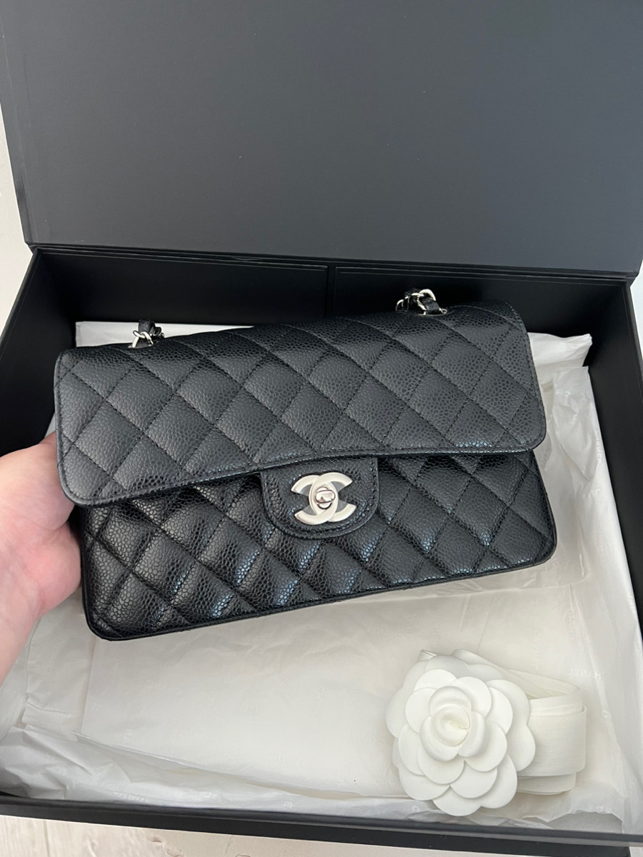 Chanel Classic Small Black Shw