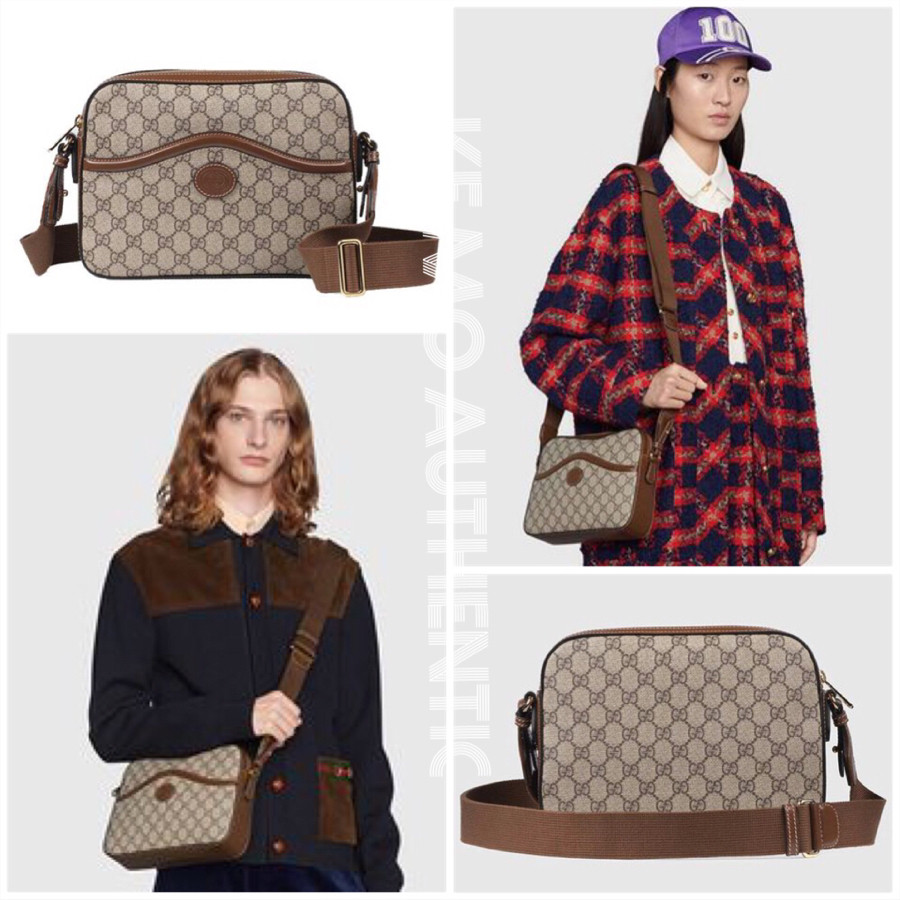 ❤️ Gucci - GG Supreme Interlocking G Messenger Bag: