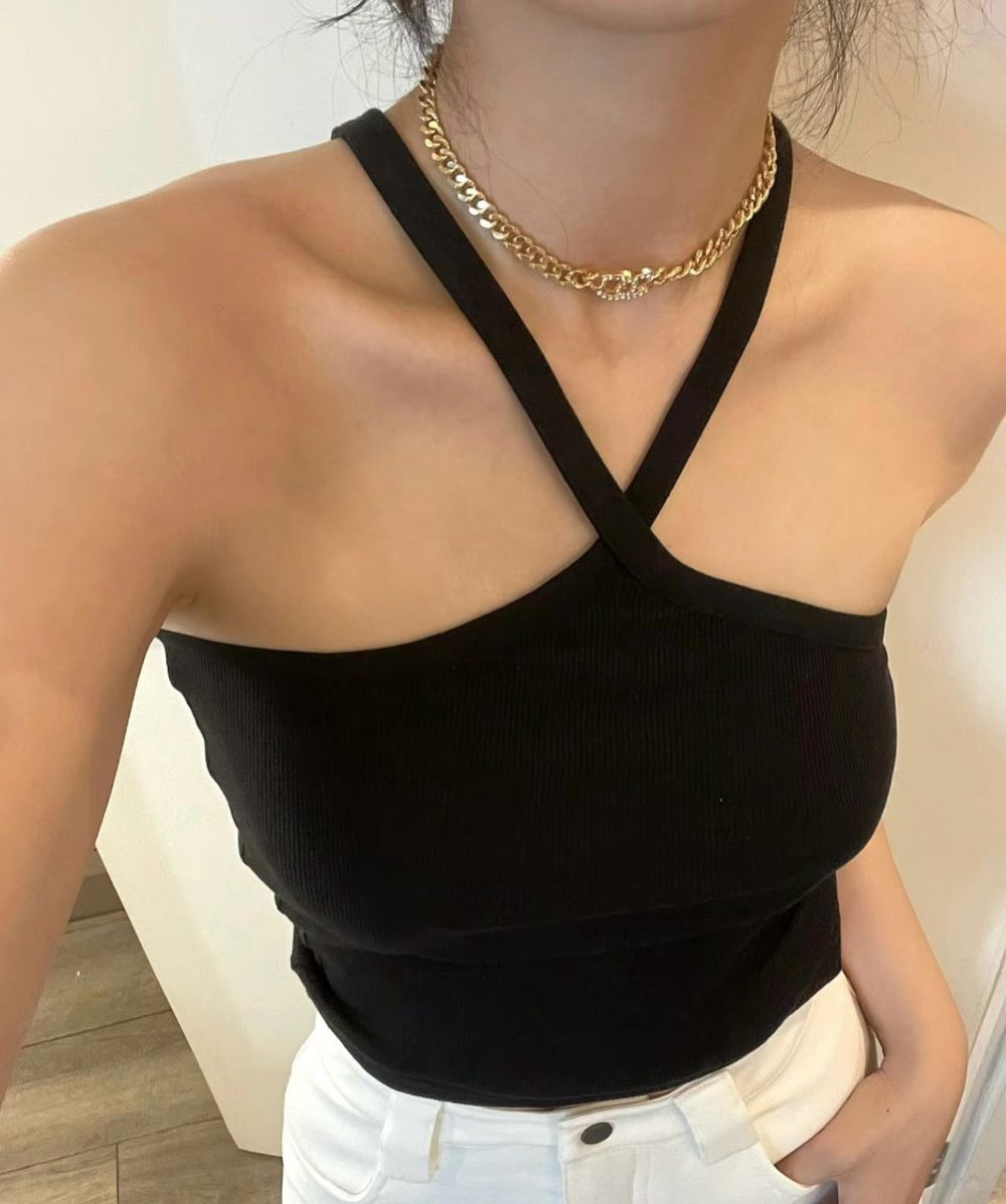 Choker Chanel cá tính đeo được 2 kiểu