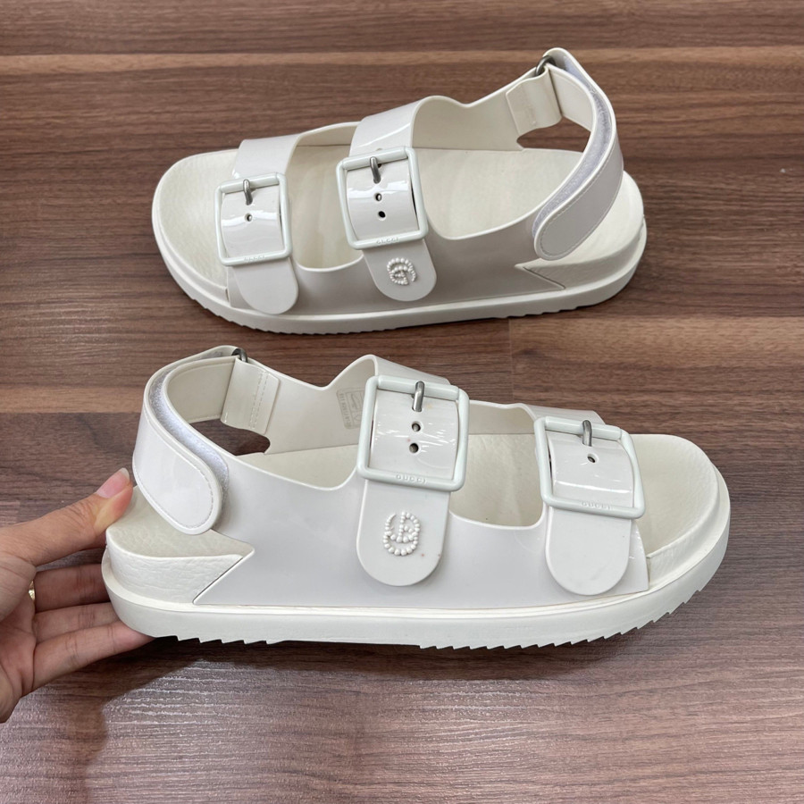 Sandal Gucci trắng