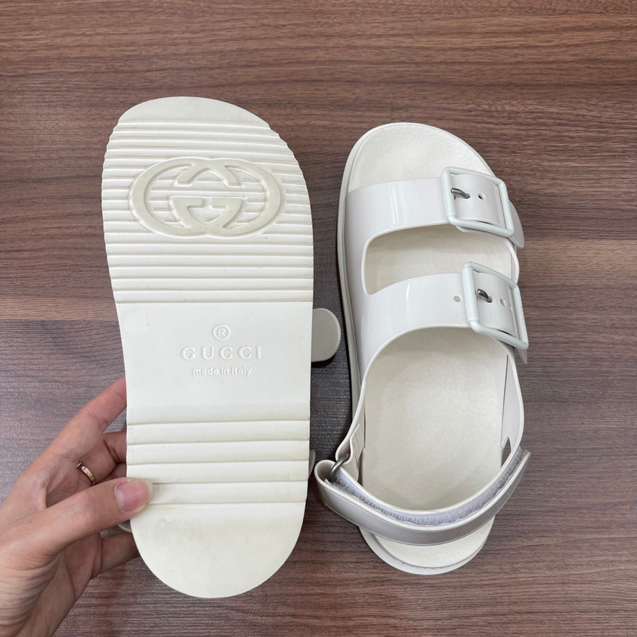 Sandal Gucci trắng