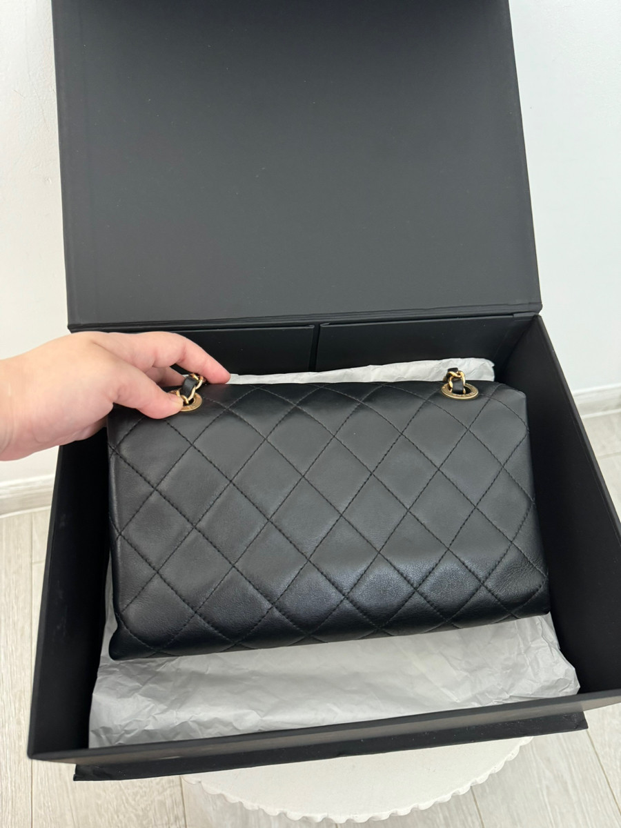 Chanel flap bag metal