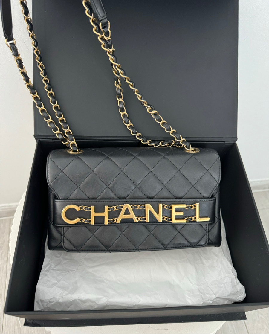 Chanel flap bag metal