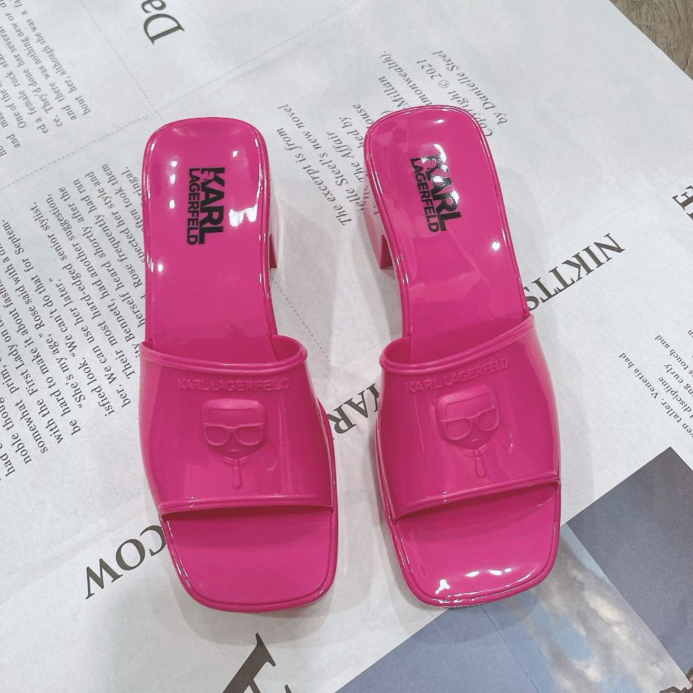 Guốc Karl nhựa gót 5cm